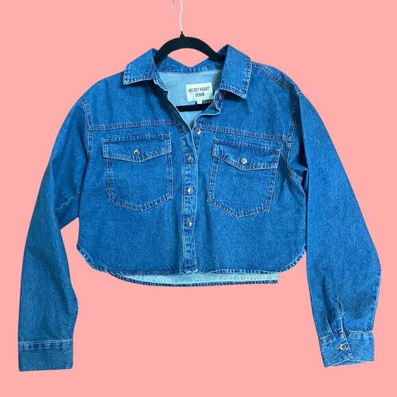 Velvet Heart Nayeli Rockaway Blue Denim Jacket- NWT, Size S - Picture 2 of 10